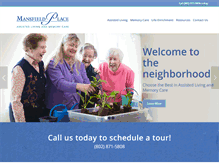 Tablet Screenshot of mansfieldplacevt.com